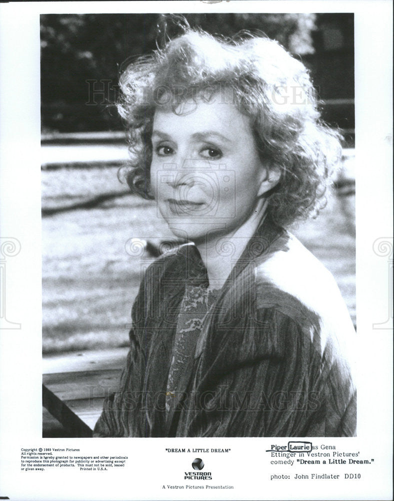 1989 Press Photo Actress Piper Laurie in &quot;Dream A Little Dream.&quot; - Historic Images