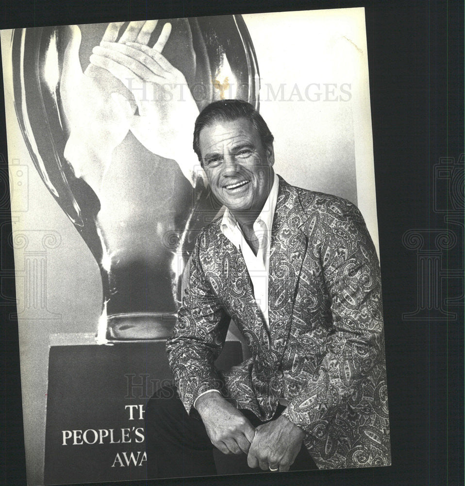 1980 Press Photo Bert Parks Actor Singer Radio Television Announcer Host Awards - Historic Images