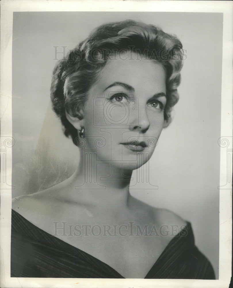 1955 Press Photo Hildy Parks American Film Television Actress - Historic Images