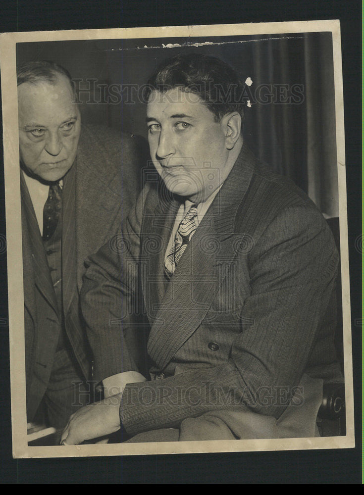 1944 Press Photo John Williams in courtroom for murder trial - Historic Images