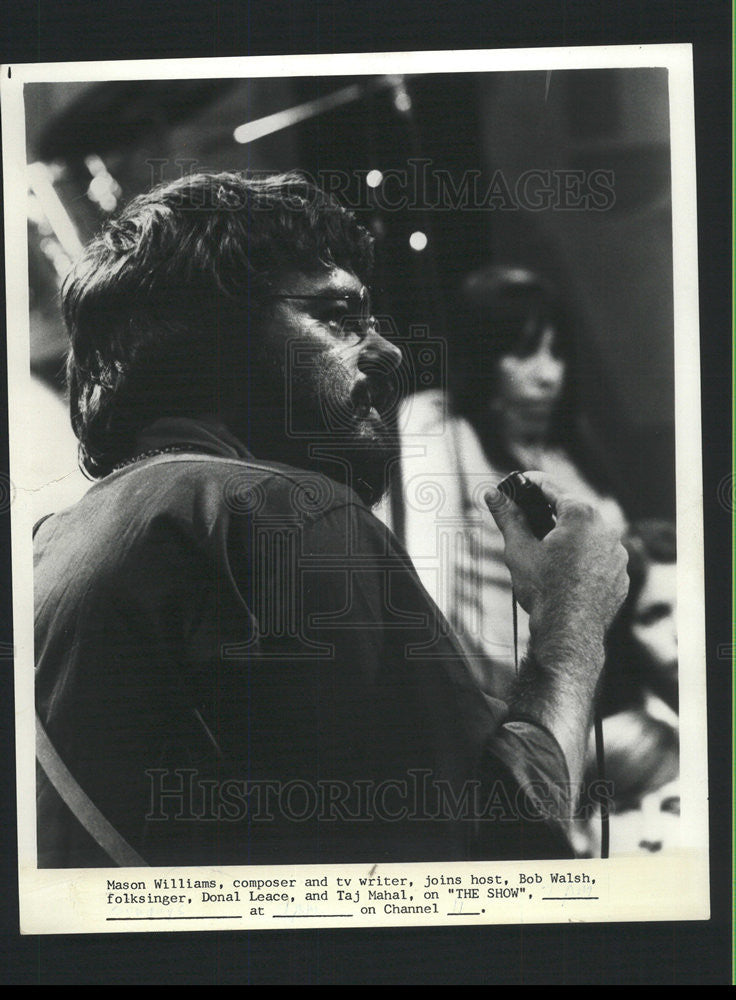 1972 Press Photo Mason Williams - Historic Images