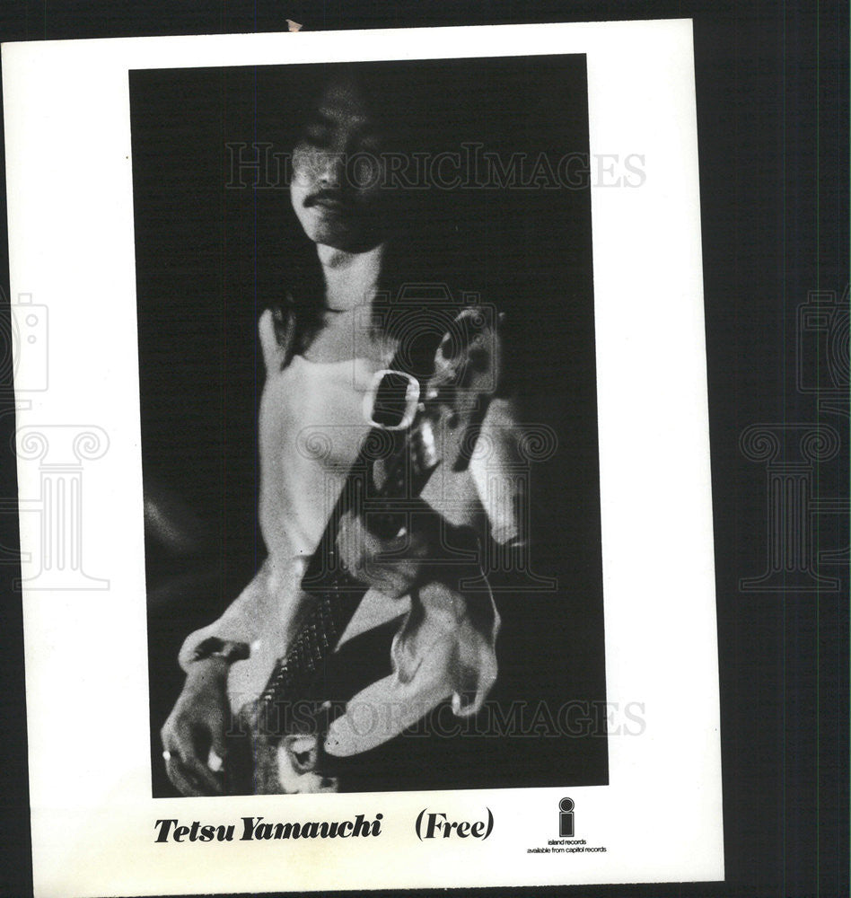 1973 Press Photo Tetsu Yamauchi Aka Tetsuo Yamauchi Japanese Bass Guitarist - Historic Images