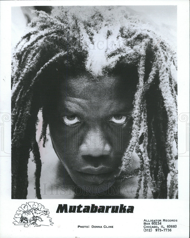 1985 Press Photo Reggae Artist Mutabaruka - Historic Images