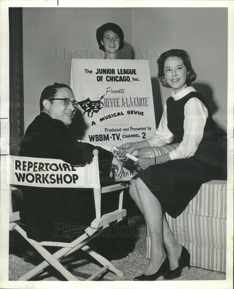 1963 Press Photo Mr. Gerald Myrow, Mrs. David K. Sims &amp; Mrs. John S. Thompson - Historic Images