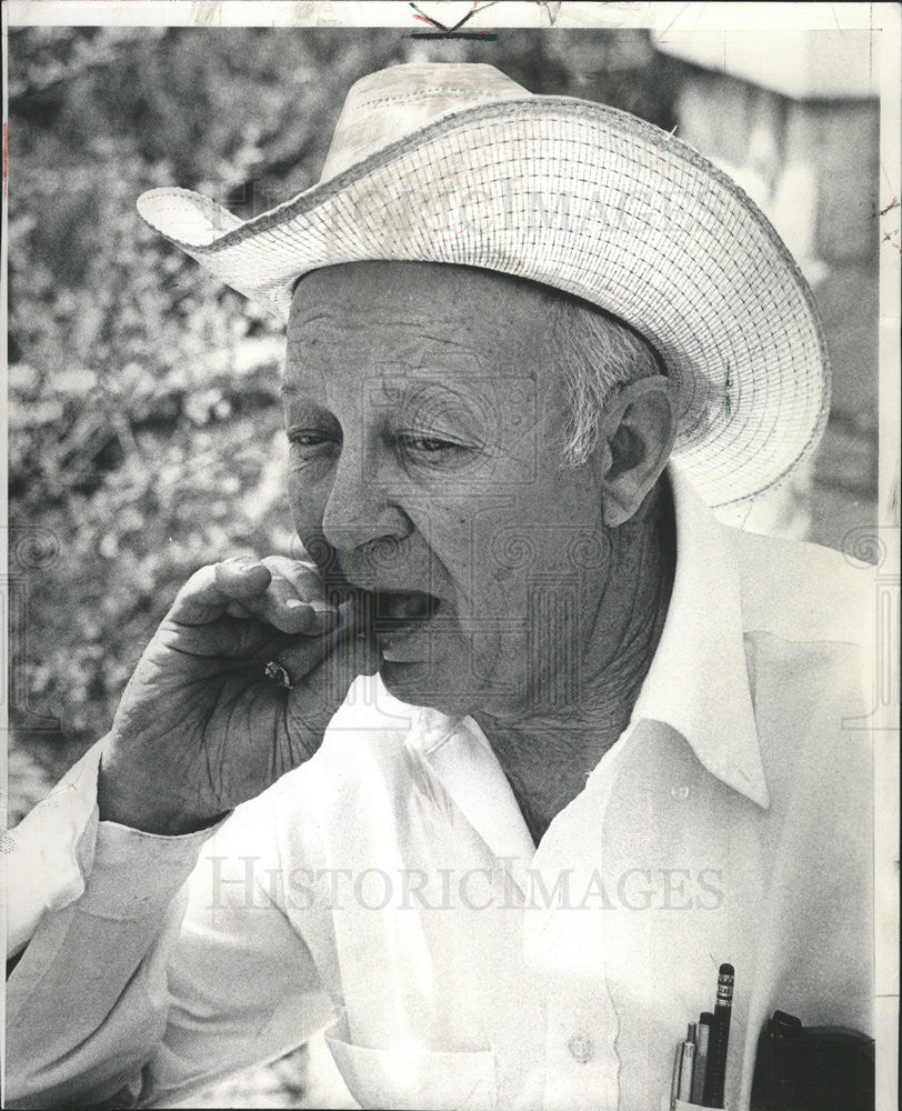 1972 Press Photo MILO MYERS BUS DRIVER - Historic Images