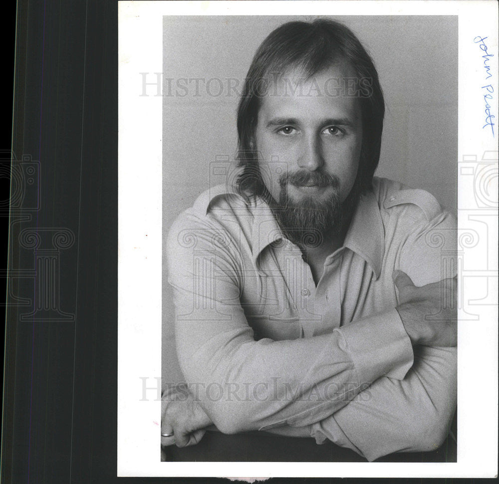 1977 Press Photo John Platt Chicago Illinois Radio Station Jockey - Historic Images