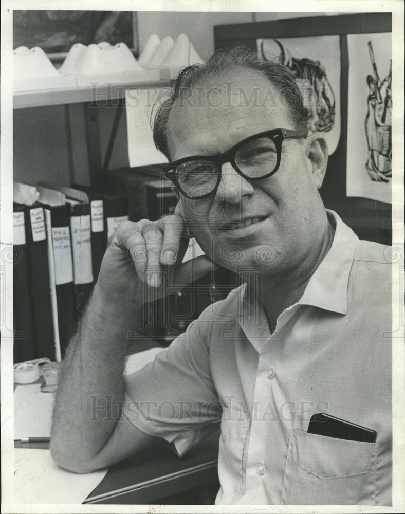 1965 Press Photo John R. Platt Chicago University Professor Author - Historic Images