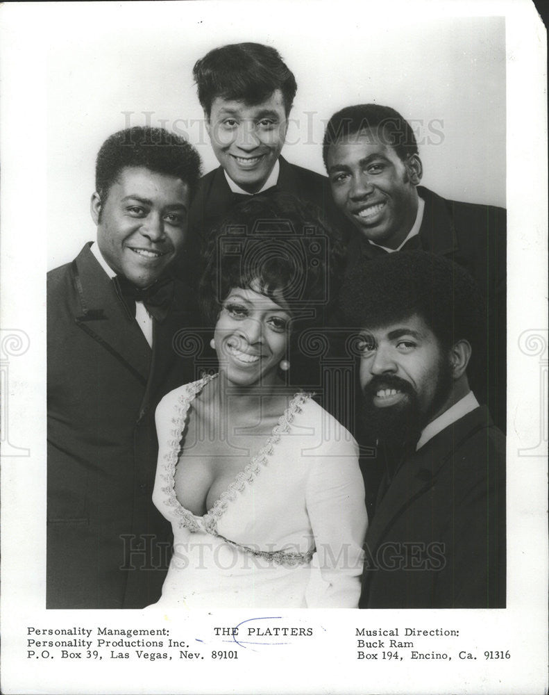 1970 Press Photo The Platters Vocal Group Rock And Roll Era With Golden Hits - Historic Images