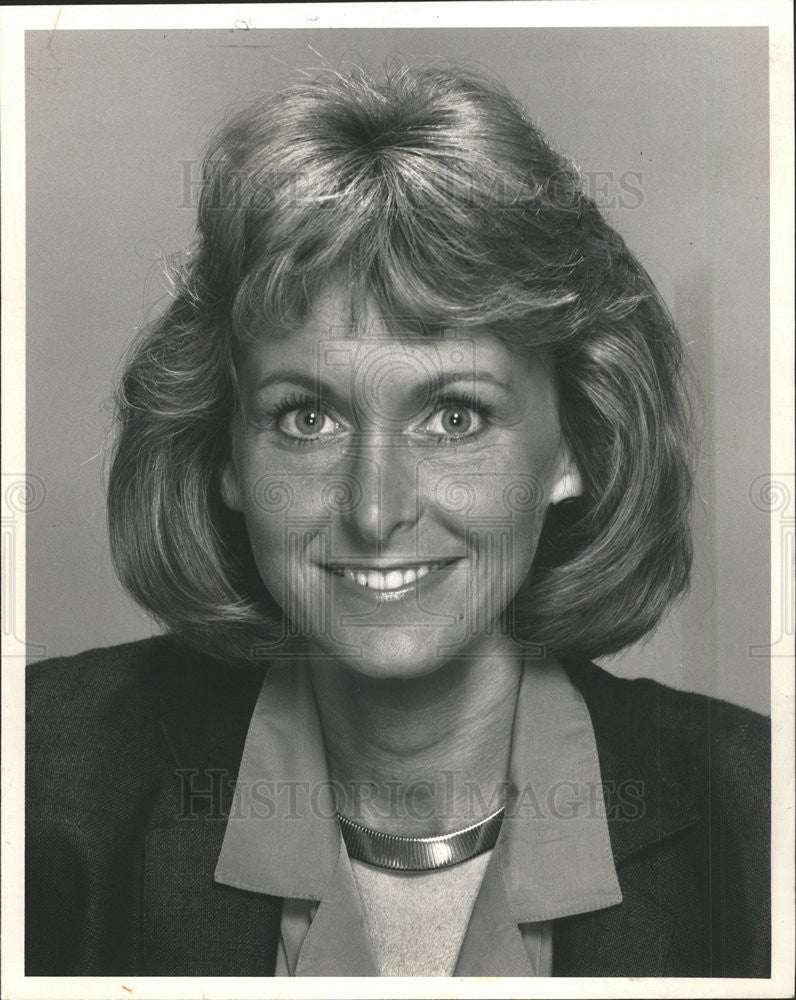 1985 Press Photo Kathryn Pratt American Television Reporter - Historic Images
