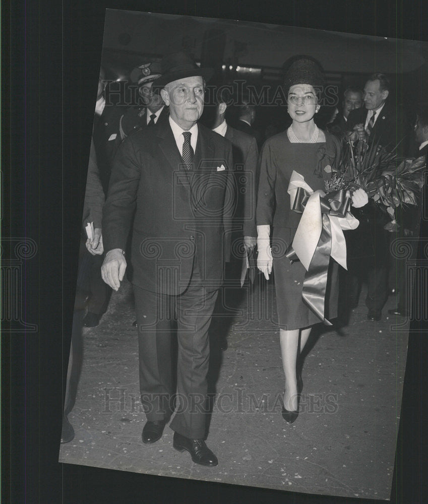 1961 Press Photo MANUEL PRADO PERUVIAN BANKER POLITICIAN PRESIDENT WIFE - Historic Images