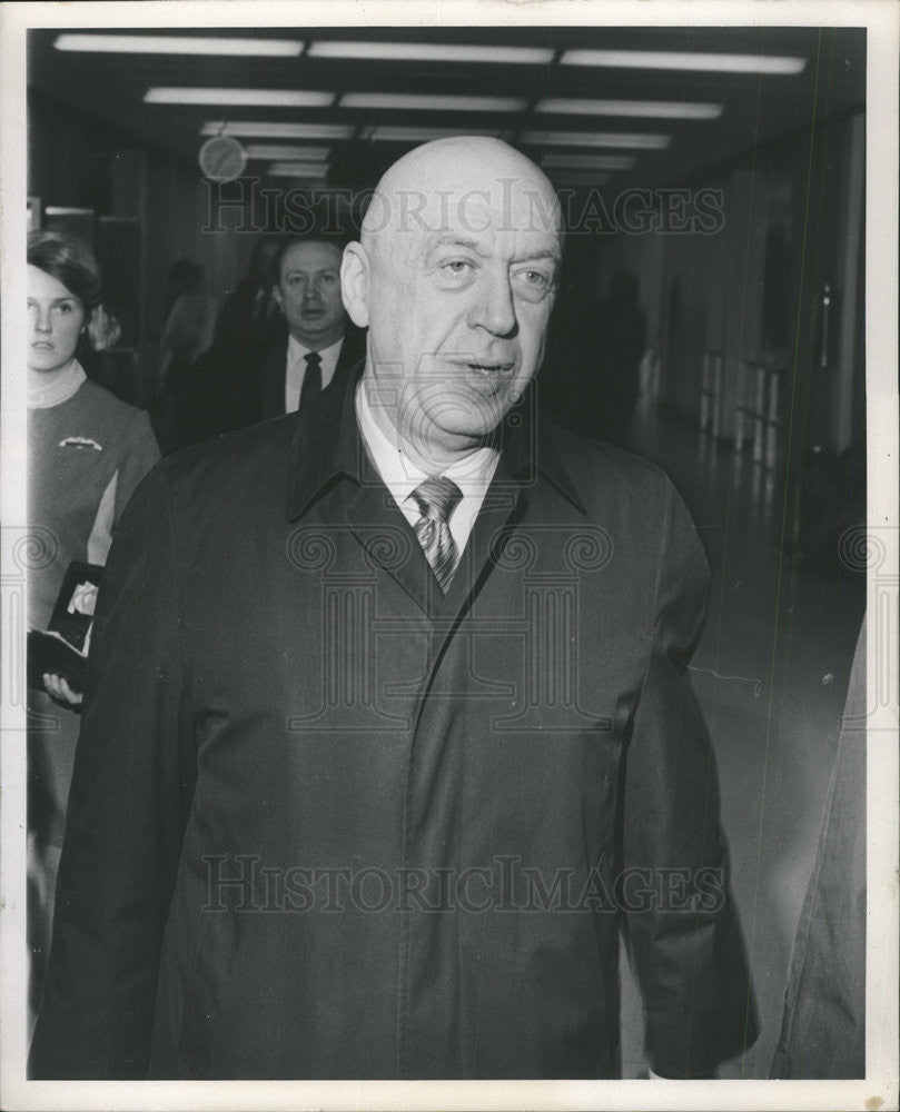 1969 Press Photo OTTO PREMINGER THEATER FILM DIRECTOR - Historic Images