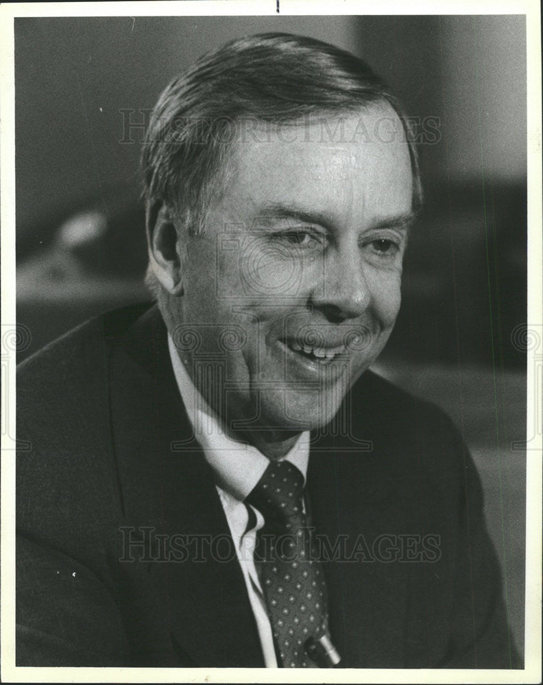 1985 Press Photo T. BOONE PICKENS JR AMERICAN BUSINESS MAGNATE FINANCIER - Historic Images