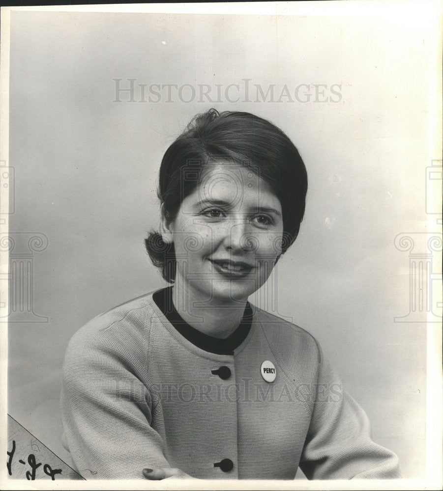 1964 Press Photo Miss Judy Pierce,secretary - Historic Images