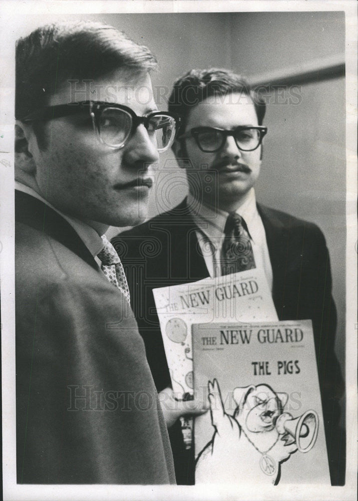1969 Press Photo Young Americans Freedom Illinois William Mencarow Loren Smith - Historic Images