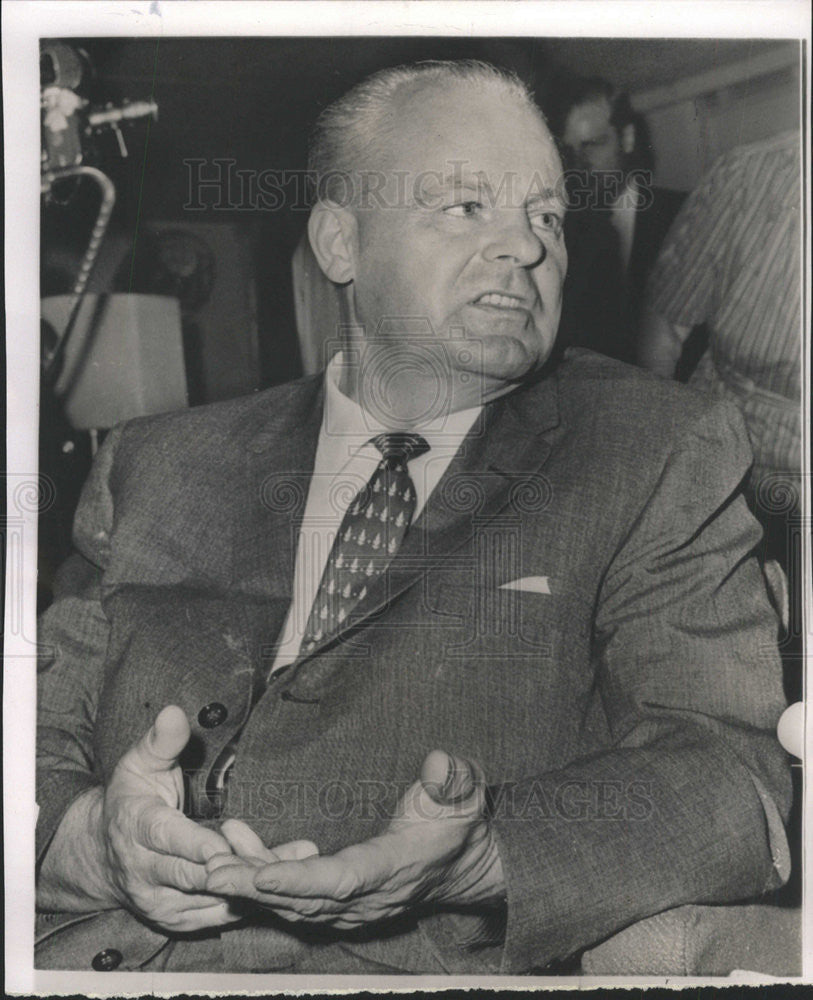 1961 Press Photo Russian Ambassador to US Mikhail Menshikov - Historic Images