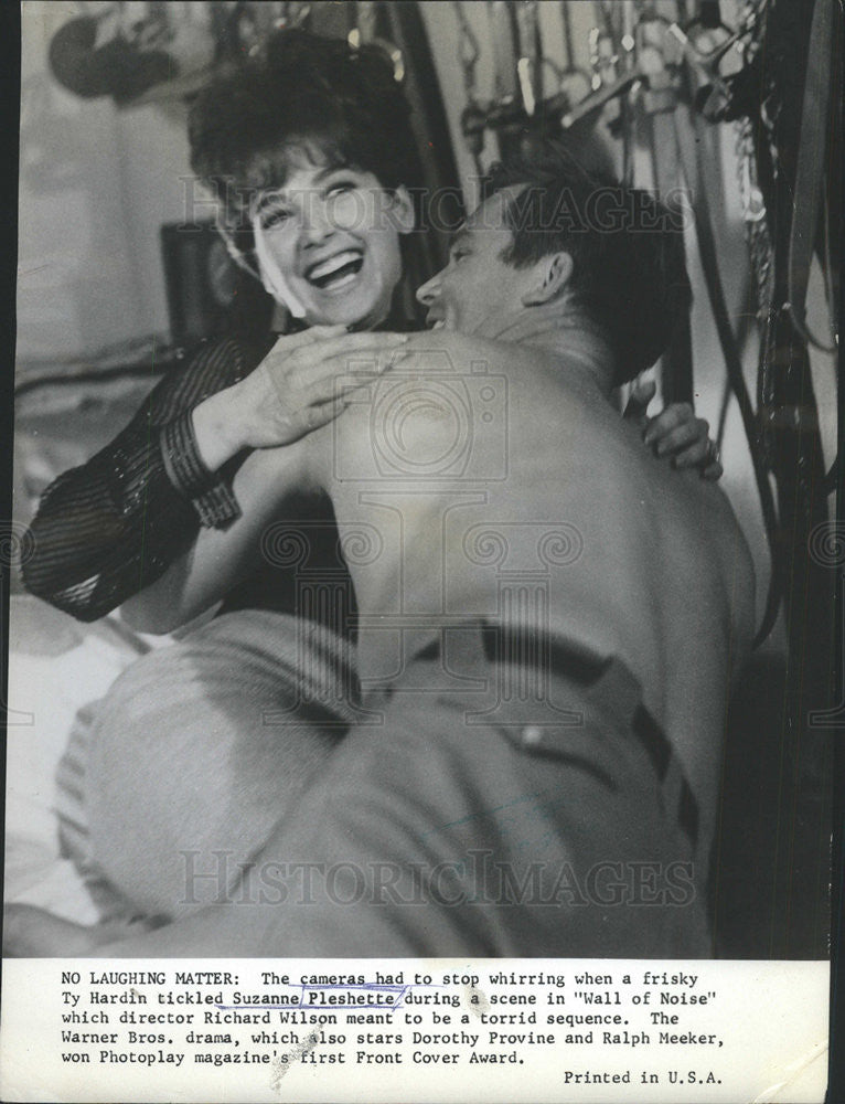 1964 Press Photo Ty Hardin and Suzanne Pleshettte - Historic Images