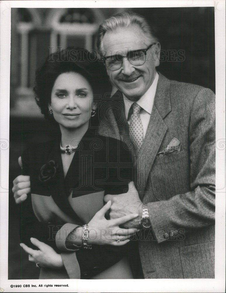 1990 Press Photo Suzanne Pleshette Lloyd Bridges The Queen Of Mean - Historic Images