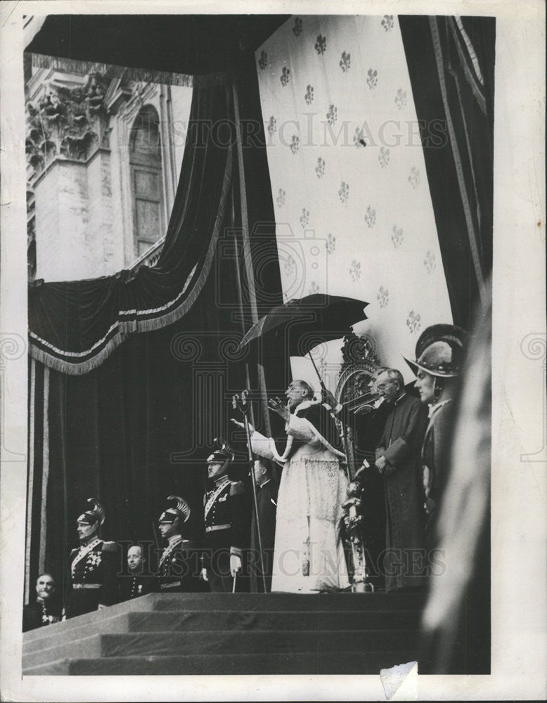 1948 Press Photo POPE PIUS XII HEAD CATHOLIC CHURCH VATICAN CITY STATE - Historic Images