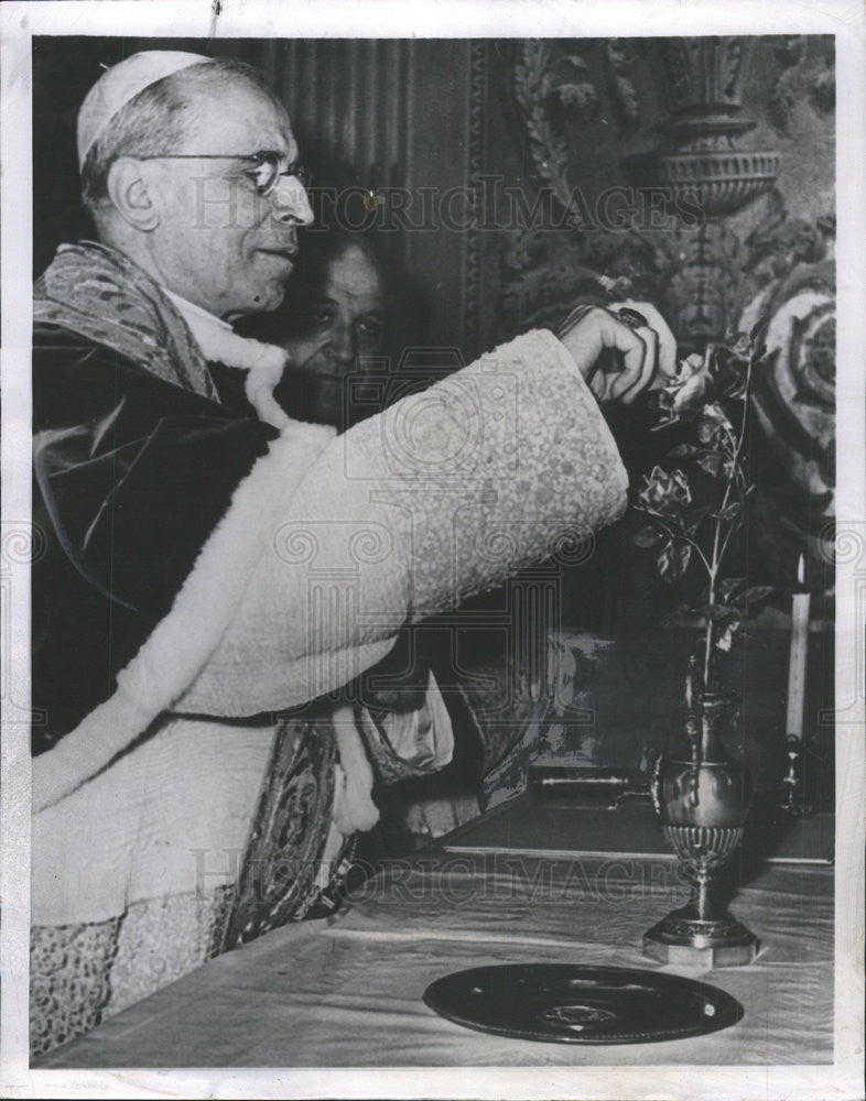 1956 Press Photo Pope Pius XII - Historic Images