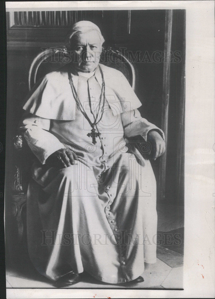 1954 Press Photo of Pope Pius X - Historic Images