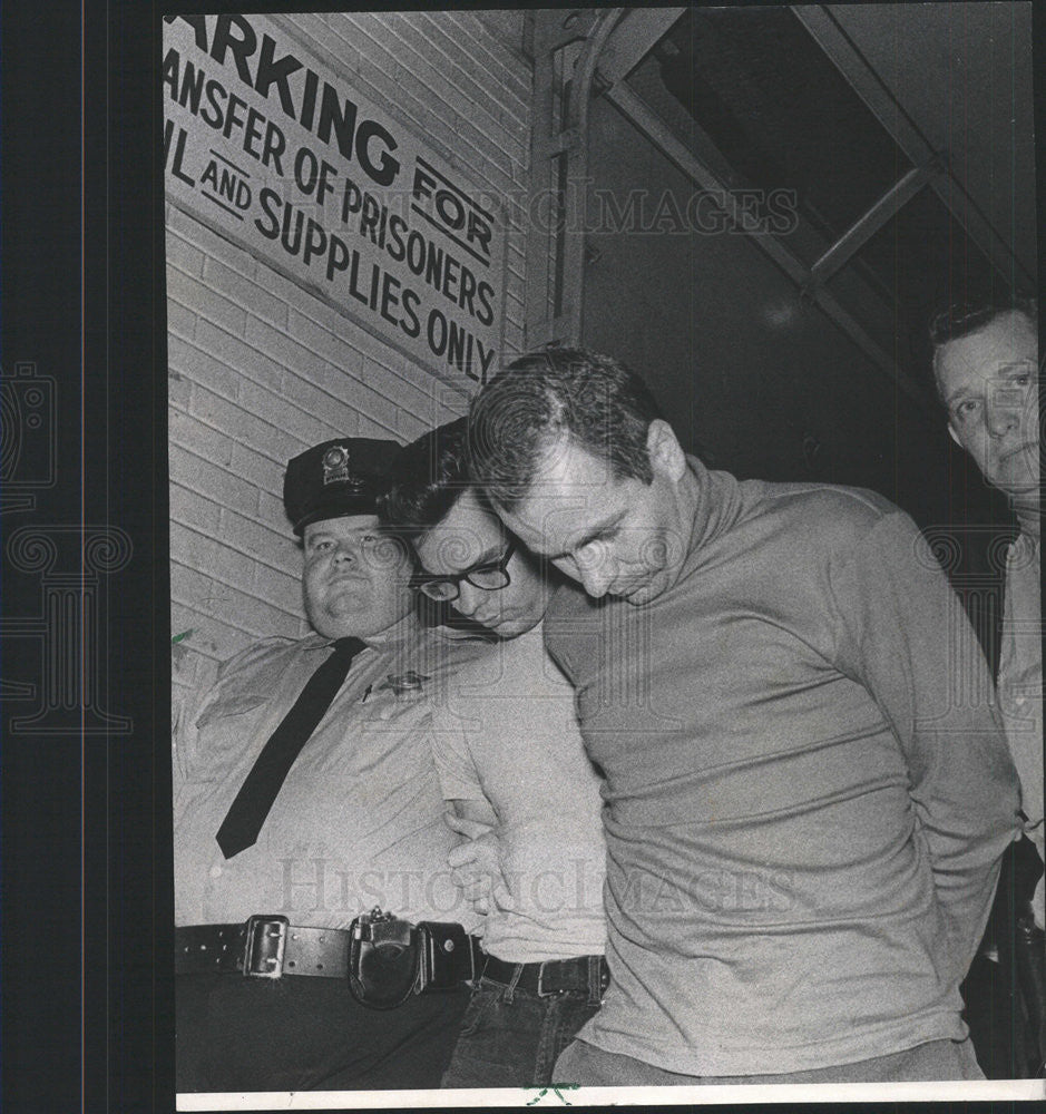 1968 Press Photo Robert Marin &amp; Daniel Pieler arrested for kidnapping - Historic Images