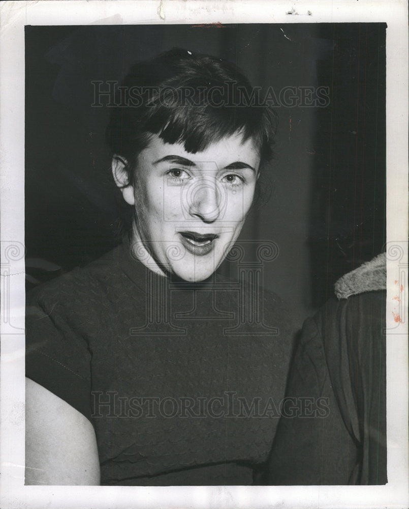 1956 Press Photo Mrs Joann Malecke,interpreter - Historic Images