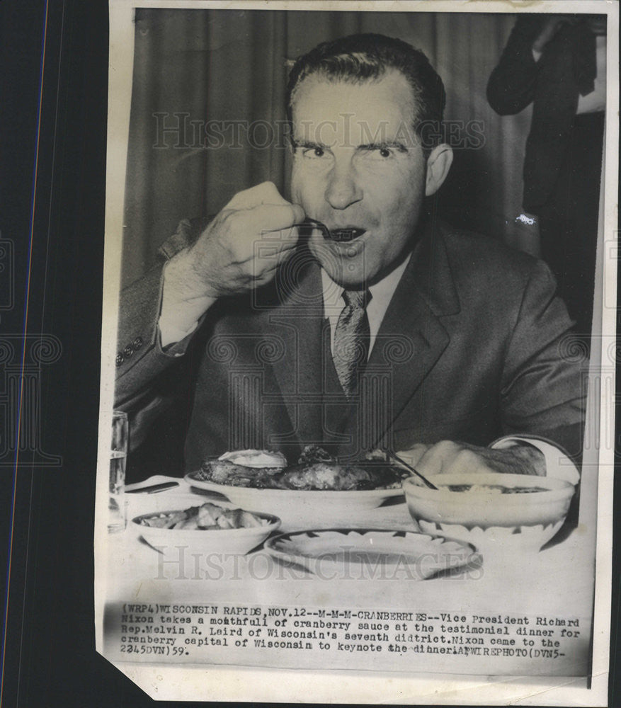 1959 Press Photo VP Richard  Nixon - Historic Images