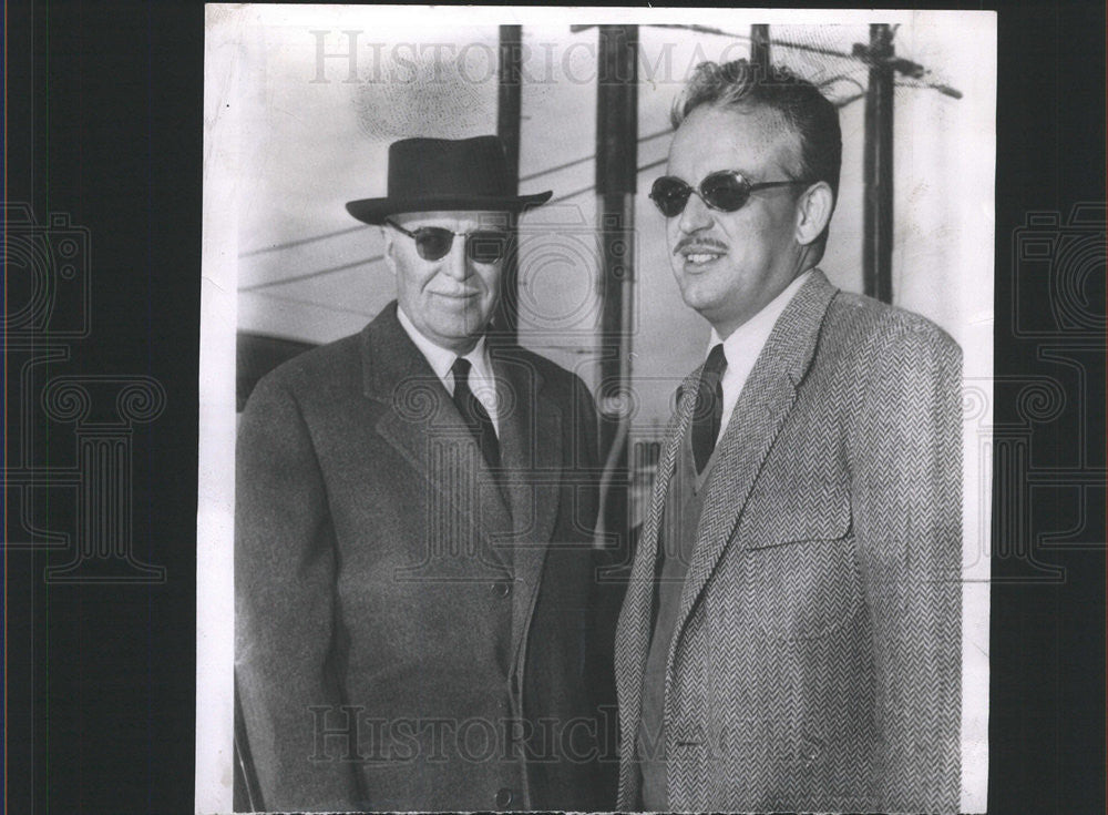 1956 Press Photo Prince Rainier Monaco father Prince Pierre - Historic Images