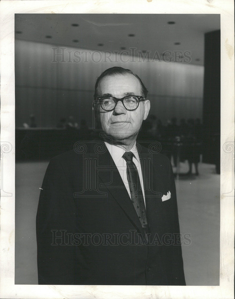 1963 Press Photo Otto Preisler president Home Federal Savings & Loan Assn. - Historic Images
