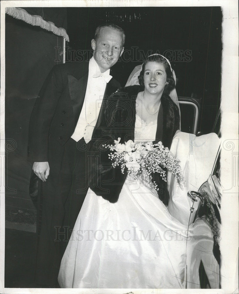 1954 Press Photo Mr and Mrs Richard Needham - Historic Images