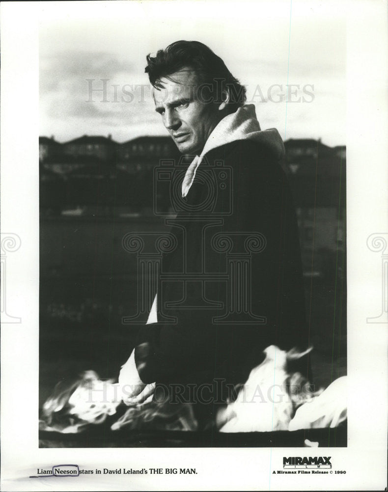 1990 Press Photo Actor Liam Neeson In Miramax Movie David Leland&#39;s The Big Man - Historic Images