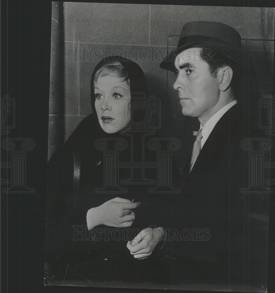 1952 Press Photo Hildegard Neff Actress Tyrone Power Actor Diplomatic Courier - Historic Images