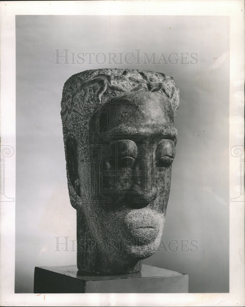 1951 Press Photo Sculpture Pauline Palmer - Historic Images