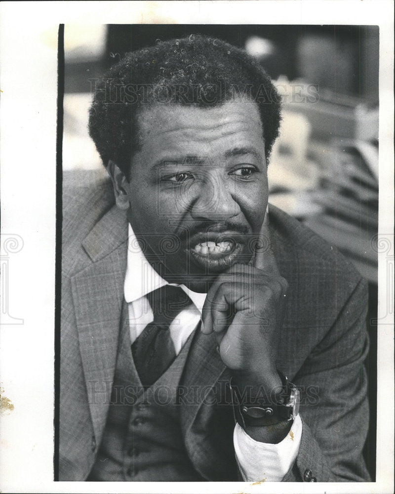 1973 Press Photo Rev. John Perkins Clergyman - Historic Images