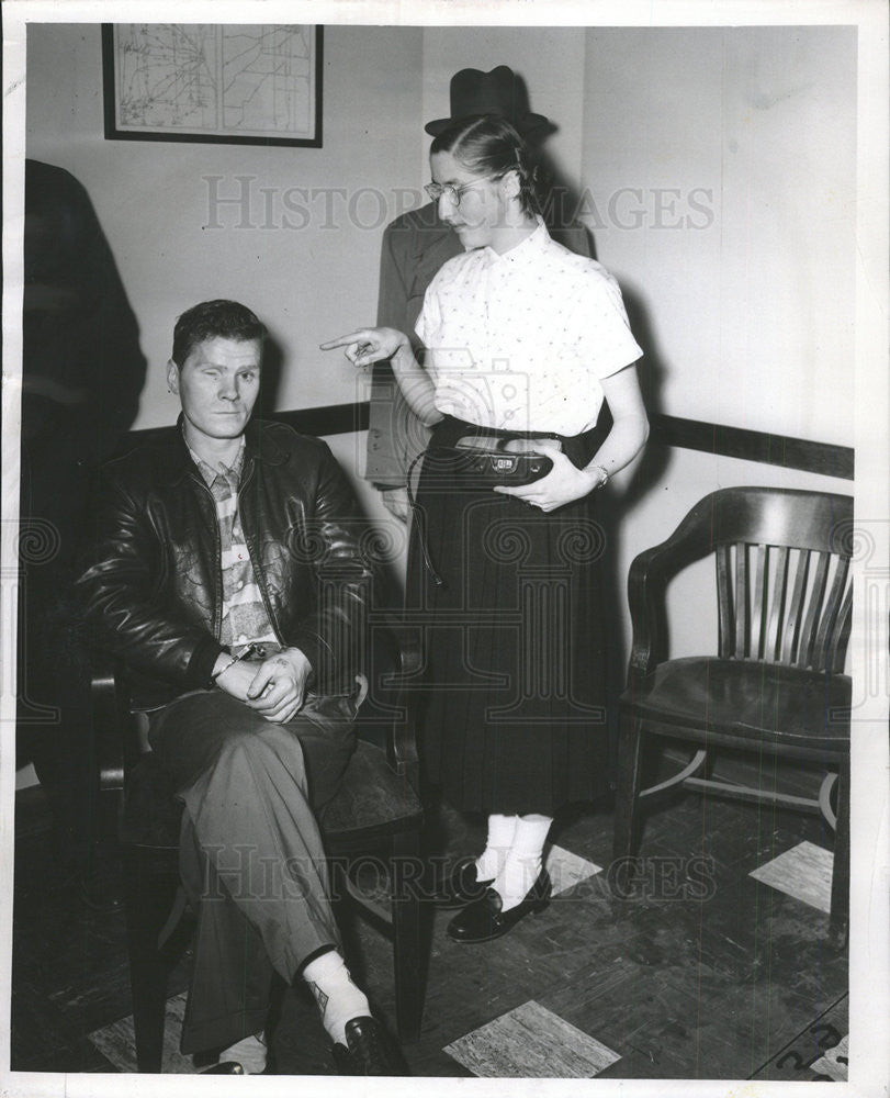 1955 Press Photo robert Long mary Lose Nuebling - Historic Images