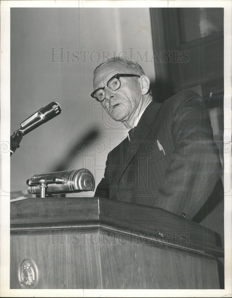 Press Photo African Author Alan Paton Speaks At Roosevelt University - Historic Images