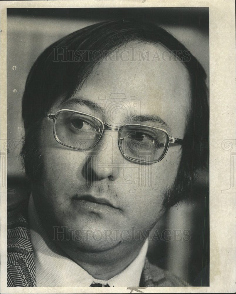 1973 Press Photo Steve Pernick Chicago Illinois Government Official - Historic Images