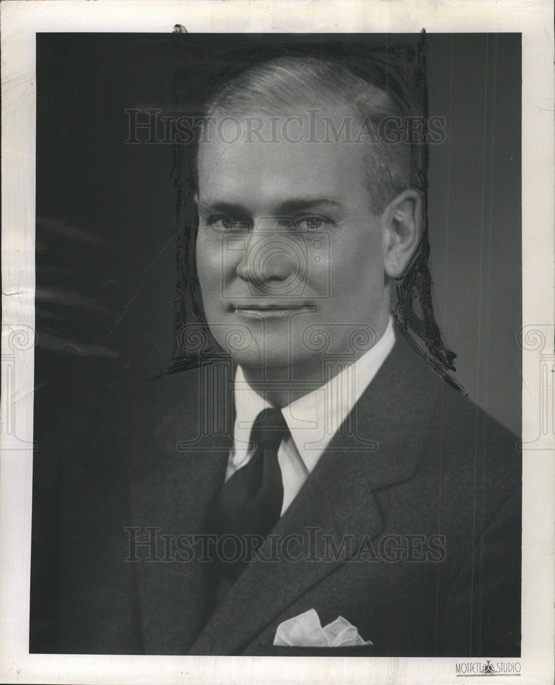 1950 Press Photo Charles Perrigo of Hornblower &amp; Weeks of Chicago - Historic Images