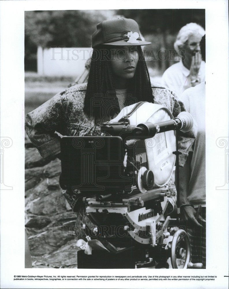 1989 Press Photo Euzhan Palcy Film Director Writer Producer Martinique Indies - Historic Images