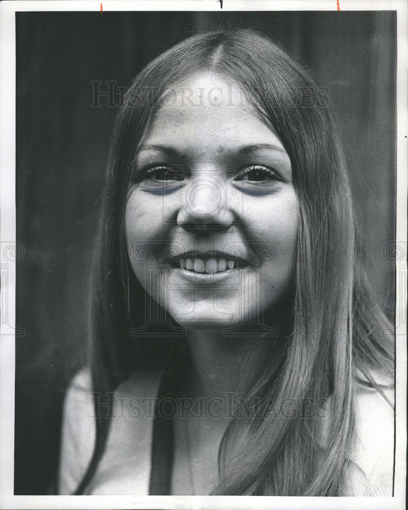 1973 Press Photo Laurie Perreault National Merit Scholarship Winner - Historic Images