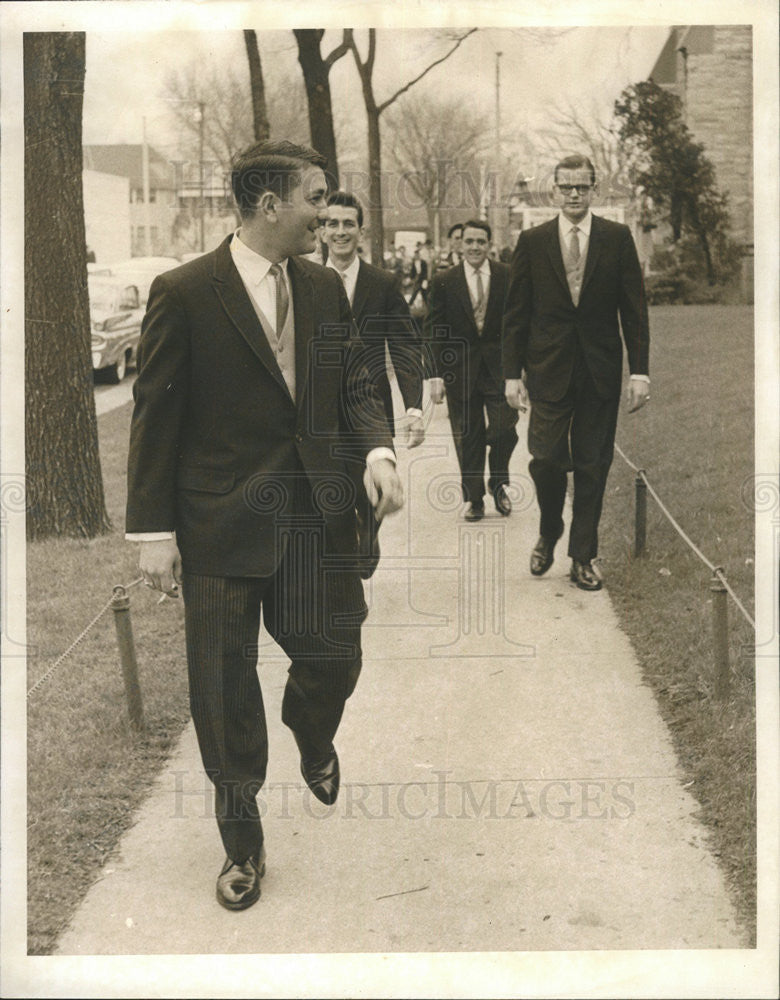 1961 Press Photo Michael Palerno Wedding - Historic Images