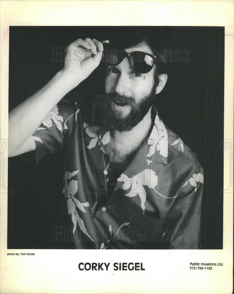 1984 Press Photo CORKY SIEGEL AMERICAN SINGER SONGWRITER COMPOSER - Historic Images