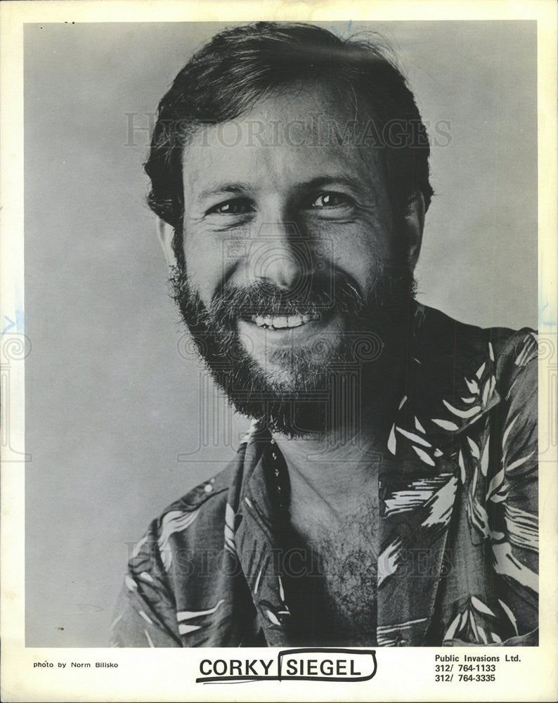 Press Photo Mark Paul &quot;Corky&quot; Siegel American Musician singer-songwriter - Historic Images