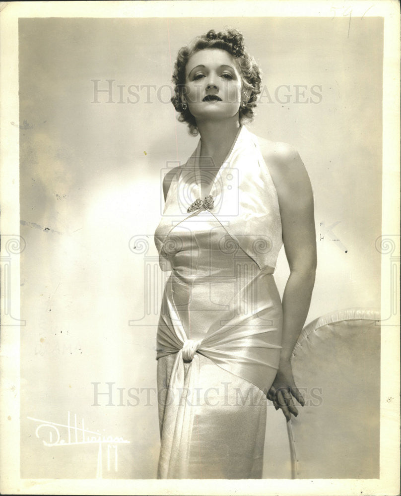 1938 Press Photo Charlotte Lansing Blossom Time - Historic Images