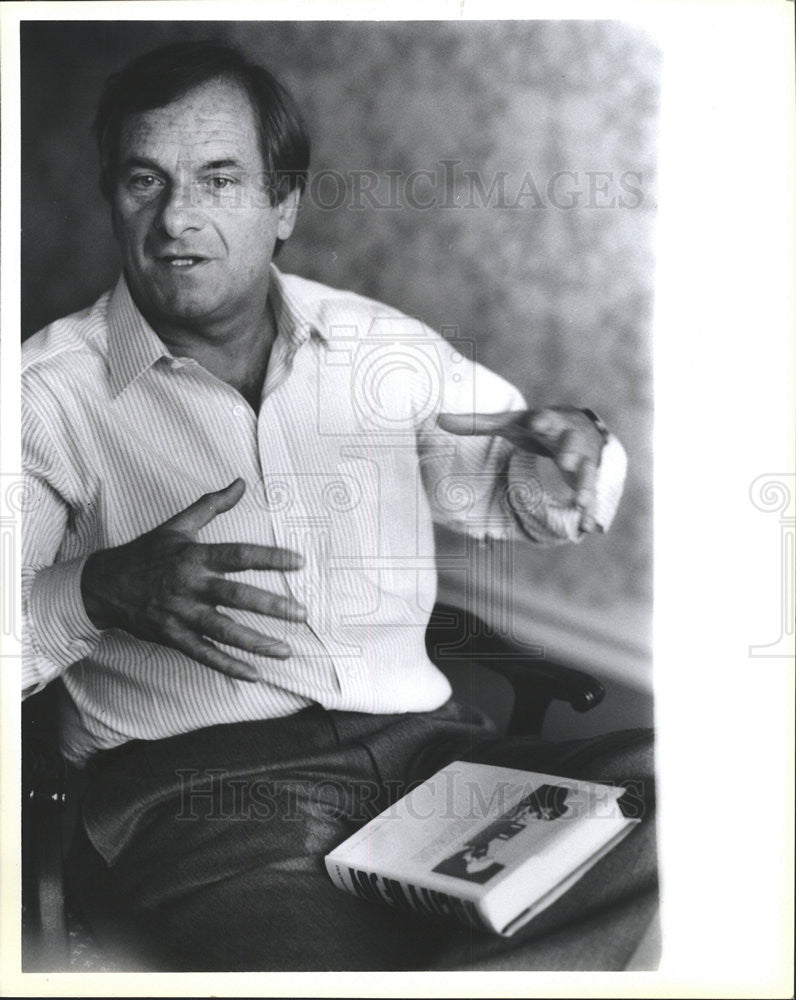 1985 Press Photo Dominique Lapierre French Author at Ritz Carlton - Historic Images