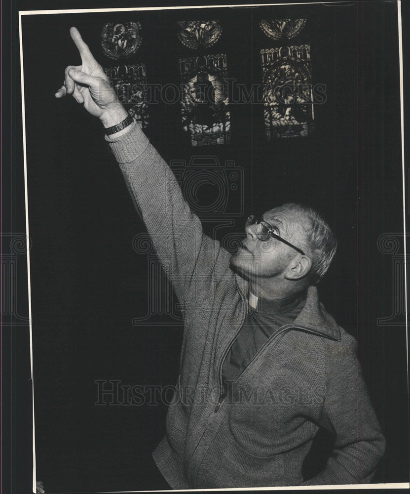 1987 Press Photo Edwin Lapinski Church St. Mary Angels - Historic Images