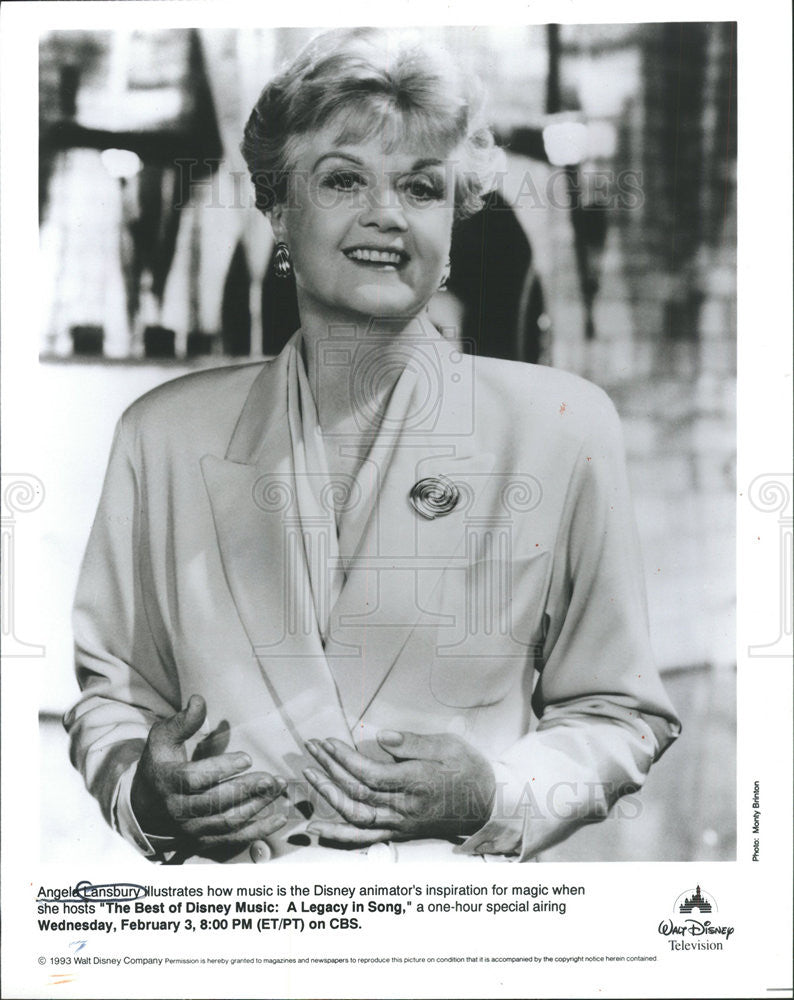 1993 Press Photo Angela Lansbury British Film Television Actress - Historic Images