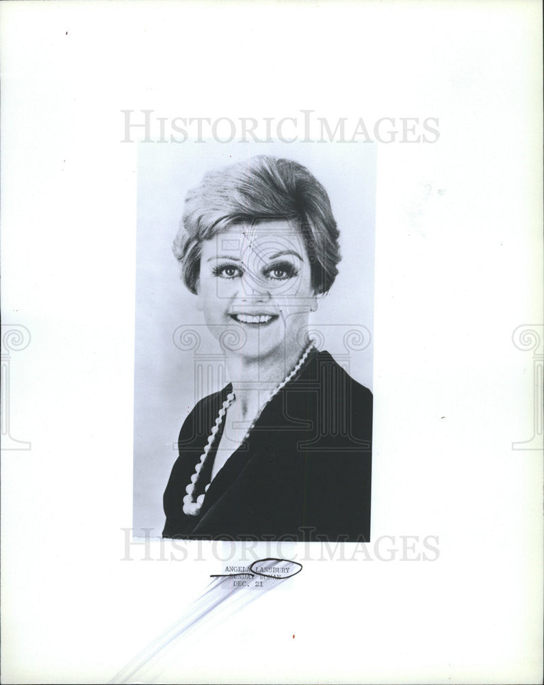 1981 Press Photo Angela Brigid Lansbury CBE English TV Theatre Actress Singer - Historic Images