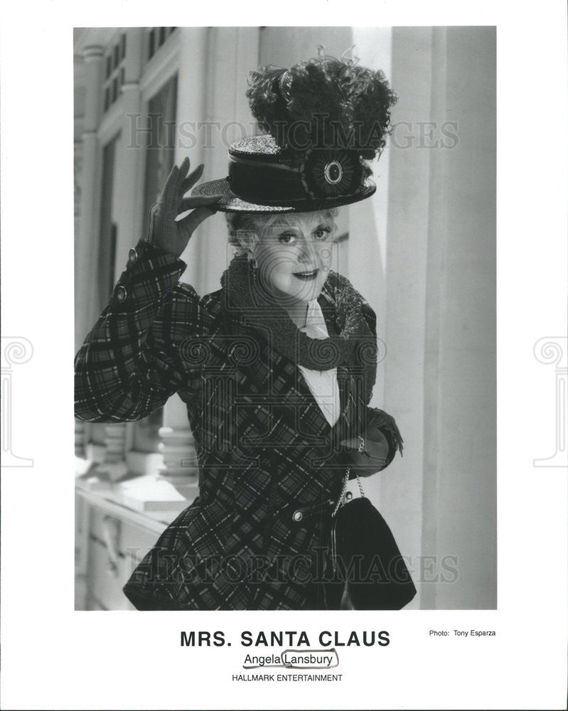 Press Photo Angela Brigid Lansbury Actress Singer &quot;Mrs Santa Claus&quot; TV Show - Historic Images