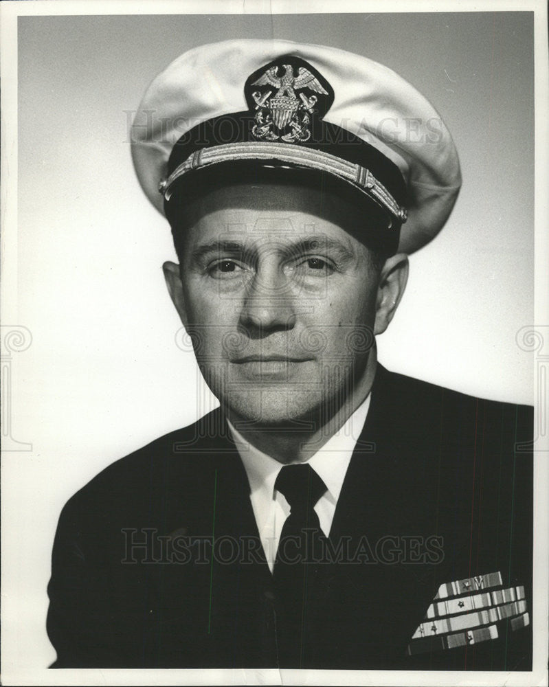 1952 Press Photo Captain David L. Martineau United States Navy - Historic Images